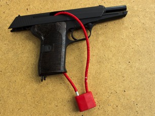 Handgun with Safe Storage lock